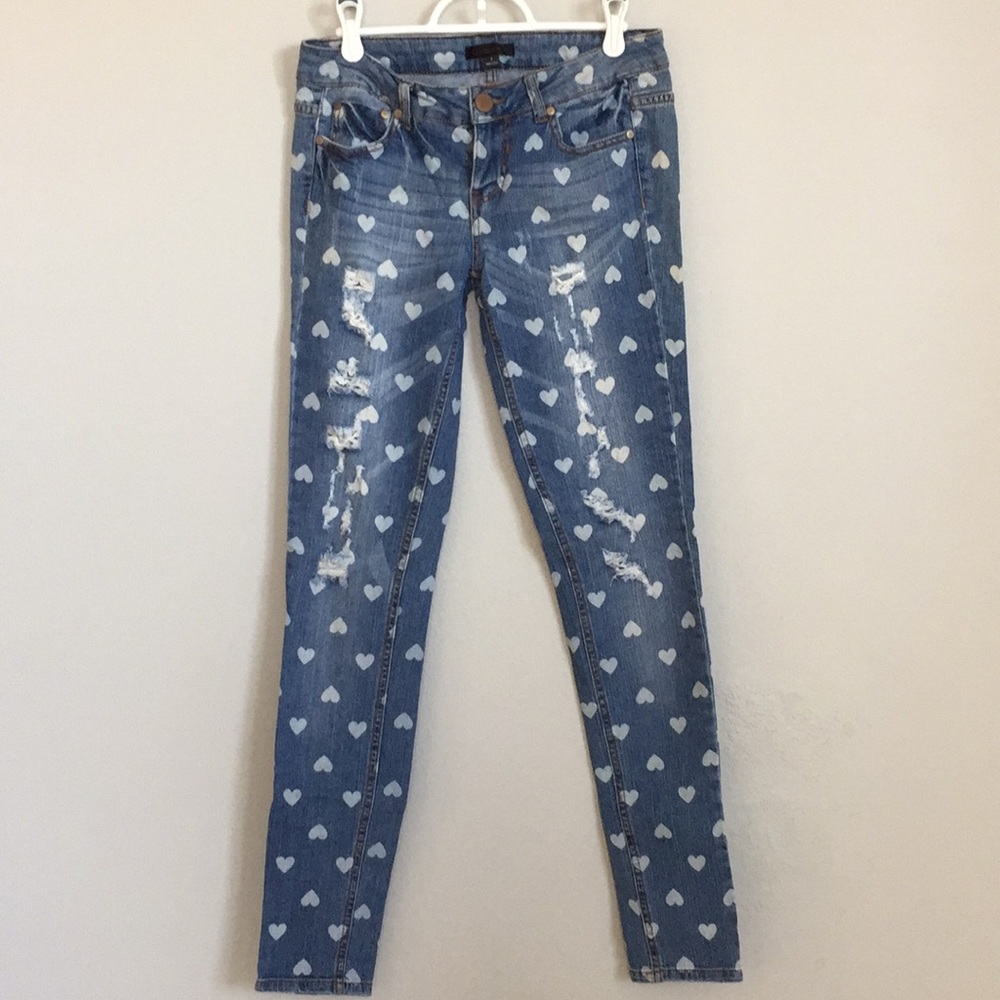 Fire Los Angeles Distressed Skinny Jeans